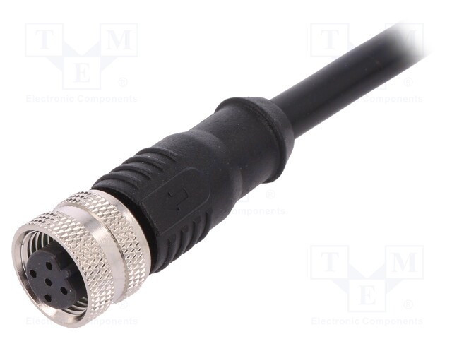Plug; M12; PIN: 5; female; B code-Profibus; IP67; 60V; 4A; straight