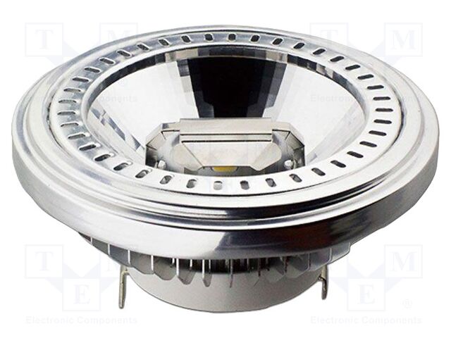 LED lamp; neutral white; G53; 12VDC; 12VAC; 1160lm; P: 15W; 40°; IP20