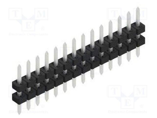 Connector: pin strips; pin header; male; PIN: 14; 2mm; THT; 1x14