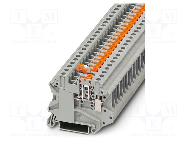 Splice terminal: rail; UT; PA; terminals: 2; W: 6.2mm; H: 57.8mm
