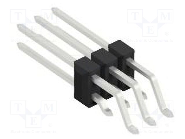 Connector: pin strips; pin header; male; PIN: 6; 2.54mm; SMT; 2x3