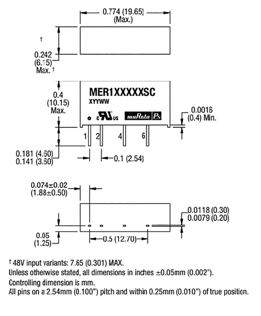 Converter: DC/DC; 1W; Uin: 21.6÷26.4V; Uout: 12VDC; Iout: 84mA; SIP