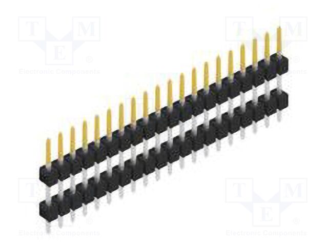 Connector: pin strips; pin header; male; PIN: 20; 2.54mm; THT; 1x20