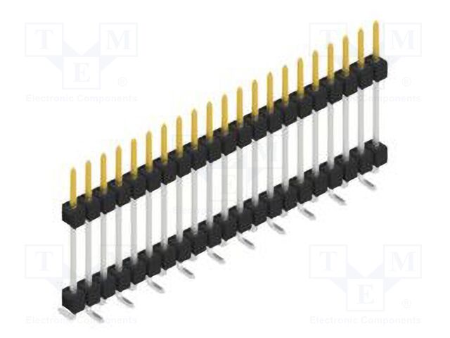 Connector: pin strips; pin header; male; PIN: 21; 2.54mm; SMT; 1x21
