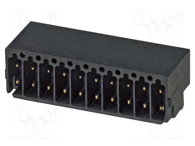 PCB headers, nominal cross section: 0.5 mm?, color: black, n