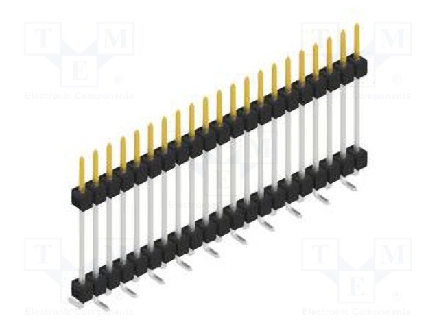 Connector: pin strips; pin header; male; PIN: 21; 2.54mm; SMT; 1x21