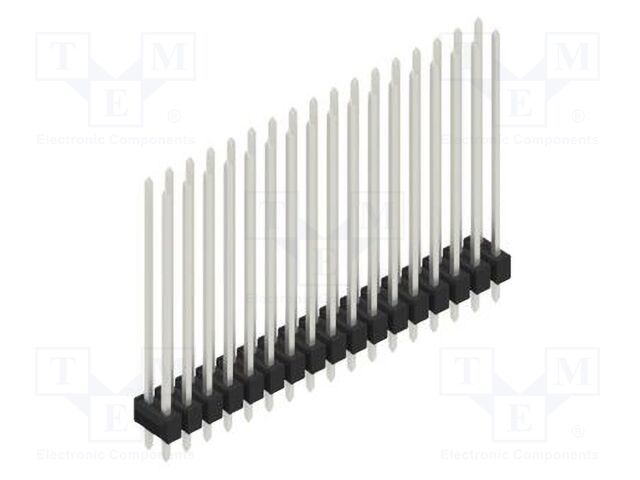 Connector: pin strips; pin header; male; PIN: 34; 2.54mm; THT; 2x17