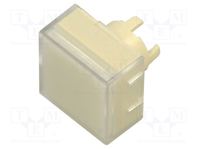 Button; LED; square; white; 14.3x14.3mm; polycarbonate