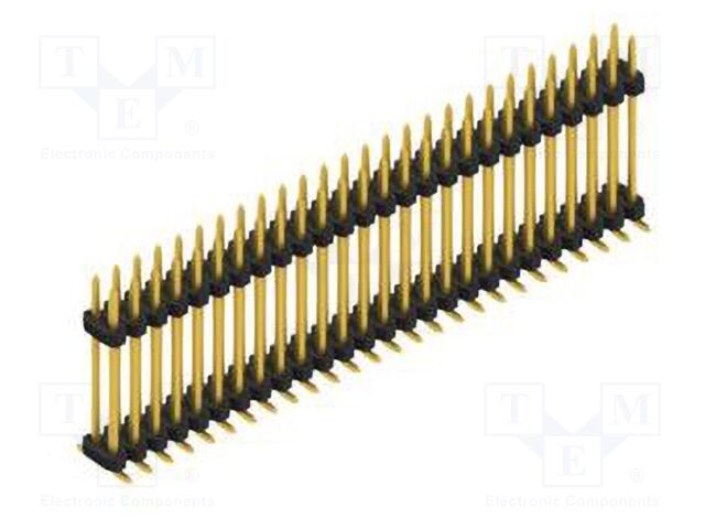 Connector: pin strips; pin header; male; PIN: 52; 2mm; SMT; 2x26