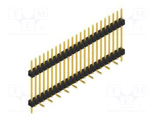 Connector: pin strips; pin header; male; PIN: 23; 2.54mm; SMT; 1x23