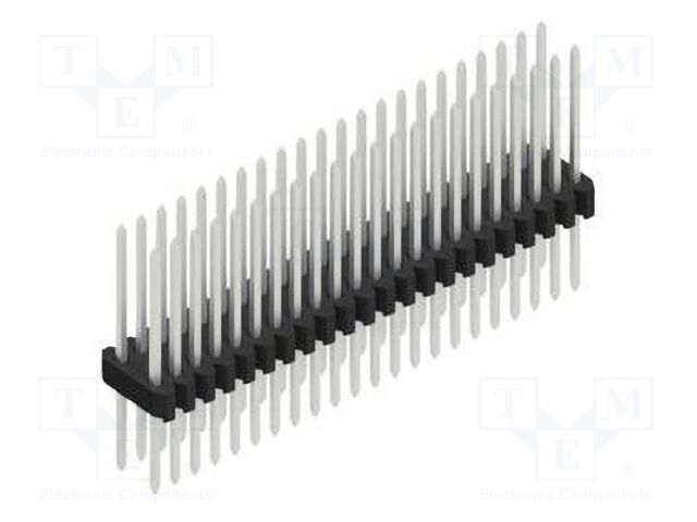 Connector: pin strips; pin header; male; PIN: 44; 1.27mm; THT; 2x22