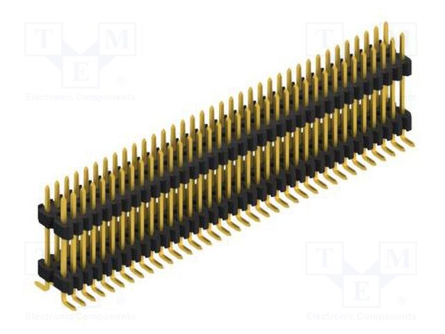 Connector: pin strips; pin header; male; PIN: 72; 1.27mm; SMT; 2x36
