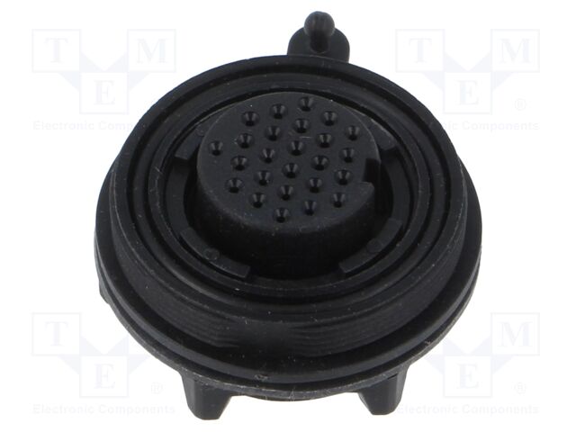 Connector: circular; socket; female; PIN: 25; w/o contacts; crimped