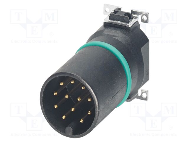Connector: M12; contact insert; PIN: 12; 30V; straight; SMT; A code