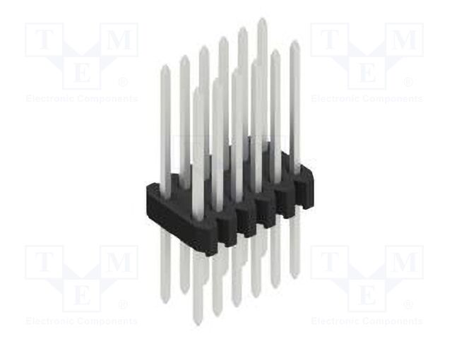 Connector: pin strips; pin header; male; PIN: 12; 1.27mm; THT; 2x6