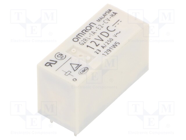 Relay: electromagnetic; SPST-NO; Ucoil: 12VDC; 12A/250VAC