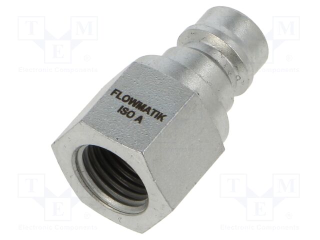 Quick connection coupling; connector pipe,double-sided; 400bar