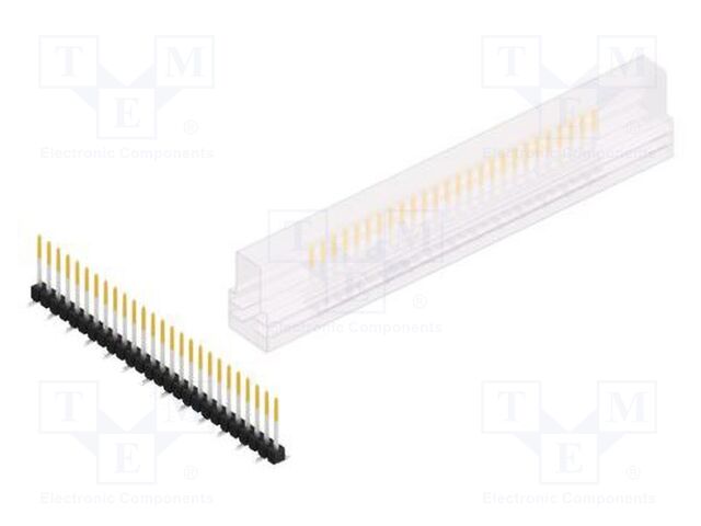 Connector: pin strips; pin header; male; PIN: 26; 2.54mm; SMT; 1x26