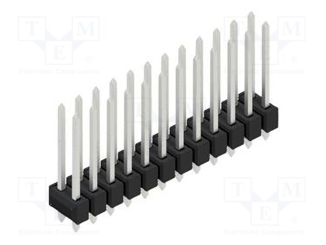Connector: pin strips; pin header; male; PIN: 24; 2.54mm; THT; 2x12