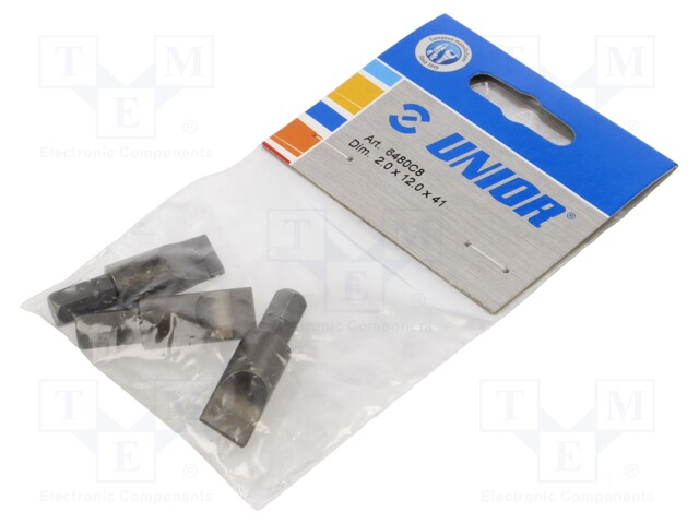 Screwdriver bit; slot; 12,0x2,0mm; Overall len: 41mm; 3pcs.