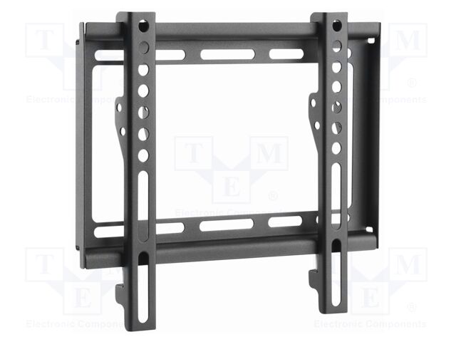 Holder; for wall mounting; 35kg; 23÷42"; black; permanent