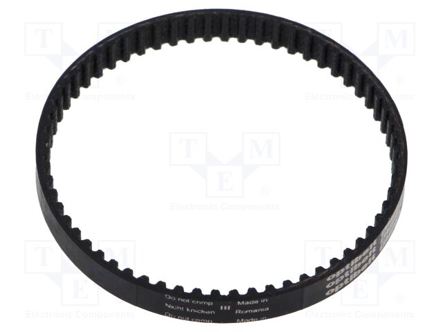 Timing belt; 3M; 186mm; metric; OMEGA