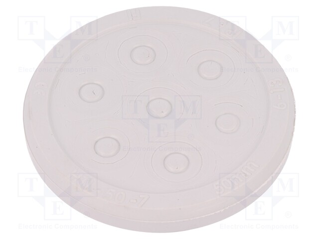 Multigate grommet; Ømount.hole: 50mm; Panel thick: 1.5÷5mm; IP67