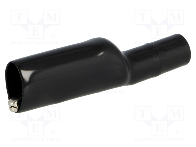 Crocodile clip; 10A; 60VDC; black; Overall len: 60.7mm