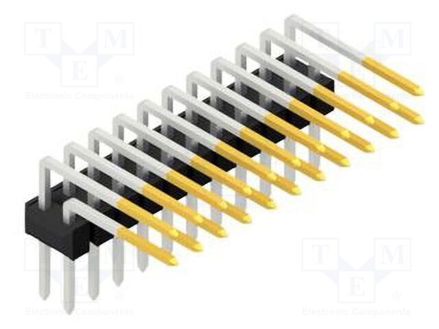 Connector: pin strips; pin header; male; PIN: 22; 2.54mm; THT; 2x11