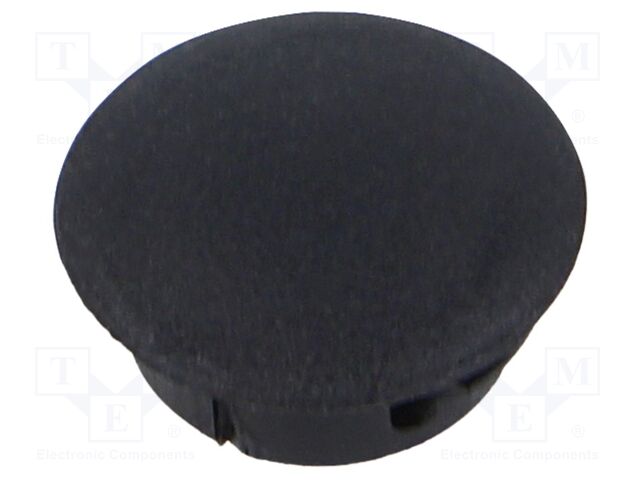 Accessories: stopper; H: 6mm; push-in,snap-fastener; black; PGM-10