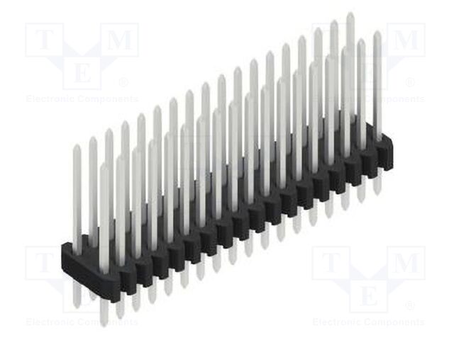 Connector: pin strips; pin header; male; PIN: 36; 1.27mm; THT; 2x18
