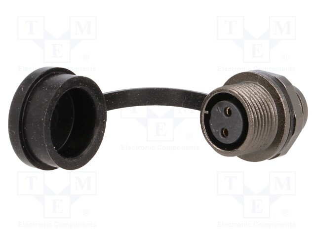 Socket; female; ST12; PIN: 2; IP67; 13A; soldering; 250V; 2mm2