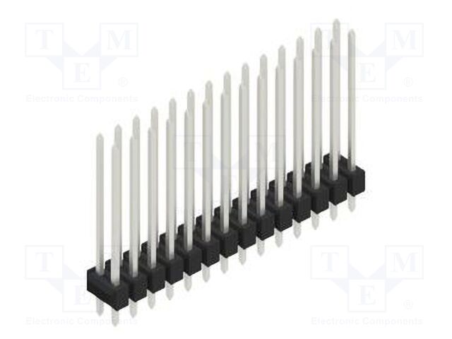 Connector: pin strips; pin header; male; PIN: 28; 2.54mm; THT; 2x14
