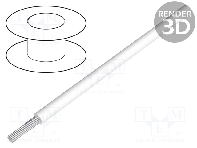 Wire; ÖLFLEX® HEAT 180 SiF; stranded; Cu; 6mm2; silicone; white
