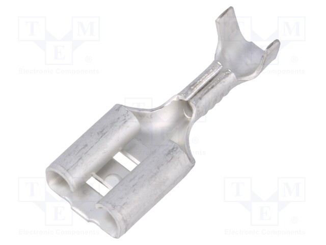 Terminal: flat; 6.3mm; 0.8mm; female; 0.5÷1.5mm2; crimped; straight