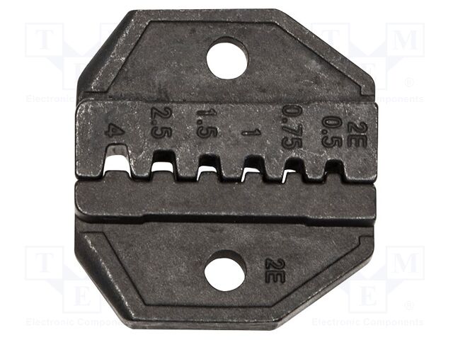 Crimping jaws; insulated connectors,non-insulated terminals
