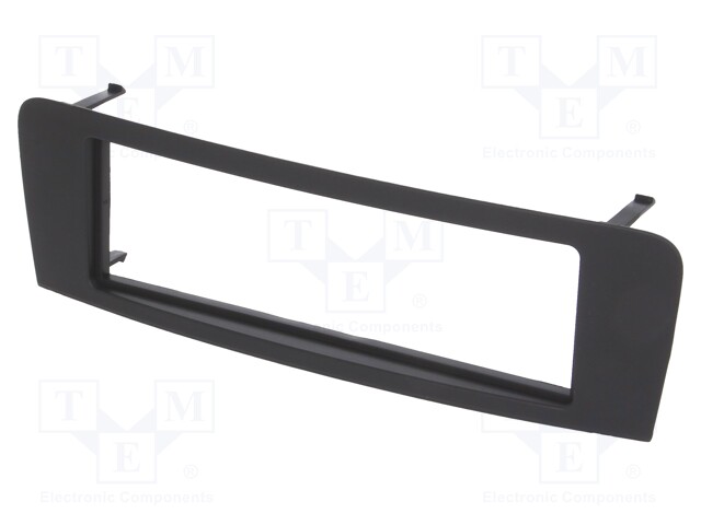 Radio mounting frame; Mercedes; 1 DIN; black