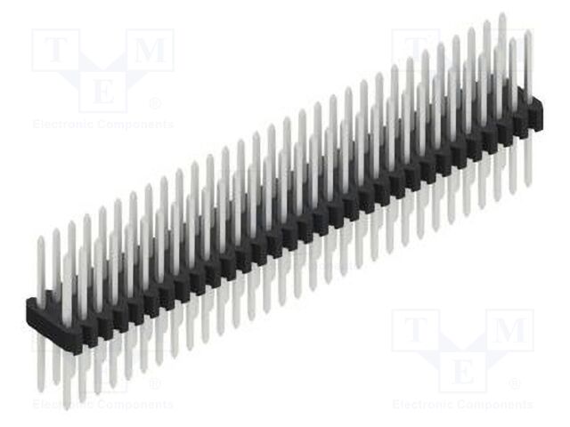 Connector: pin strips; pin header; male; PIN: 62; 1.27mm; THT; 2x31