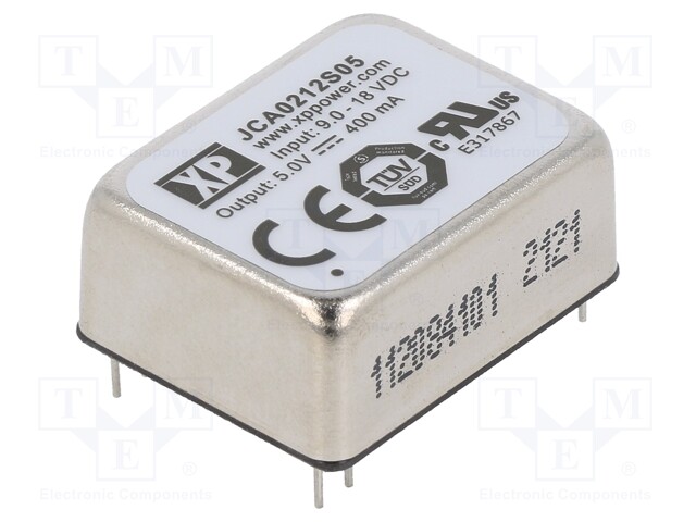 Converter: DC/DC; 2W; 5VDC; Mounting: THT; Series: JCA; OUT: 1