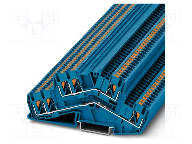 Splice terminal: rail; PTS; PA; L: 45.8mm; terminals: 6; W: 5.2mm