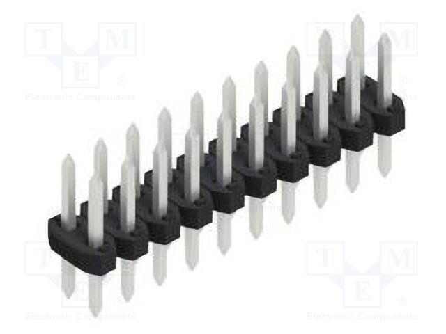 Connector: pin strips; pin header; male; PIN: 20; 2mm; THT; 2x10