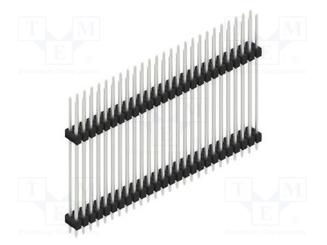 Connector: pin strips; pin header; male; PIN: 52; 2.54mm; THT; 2x26