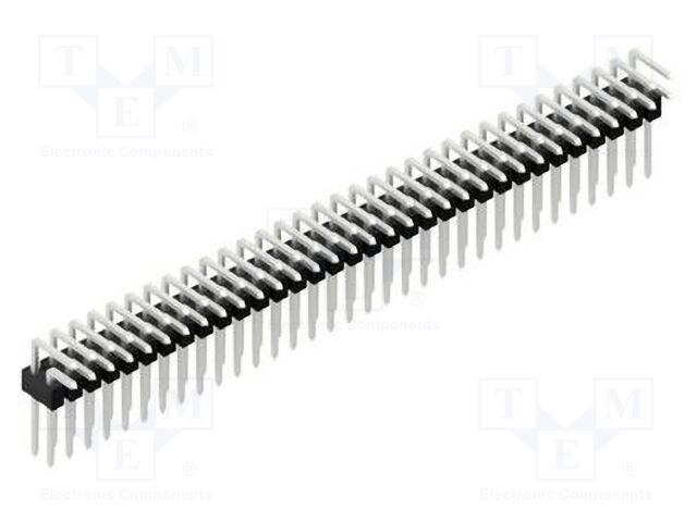 Connector: pin strips; pin header; male; PIN: 66; 2.54mm; THT; 2x33