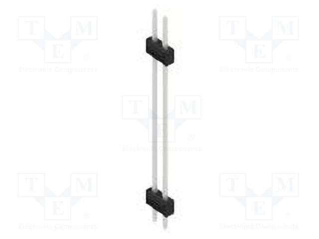 Connector: pin strips; pin header; male; PIN: 2; 2.54mm; THT; 2x1