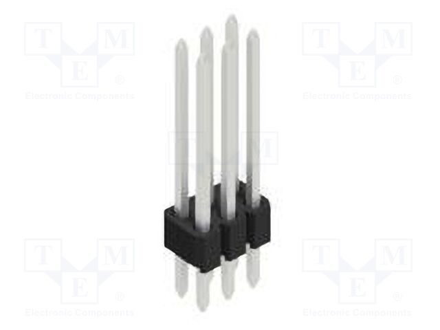 Connector: pin strips; pin header; male; PIN: 6; 1.27mm; THT; 2x3