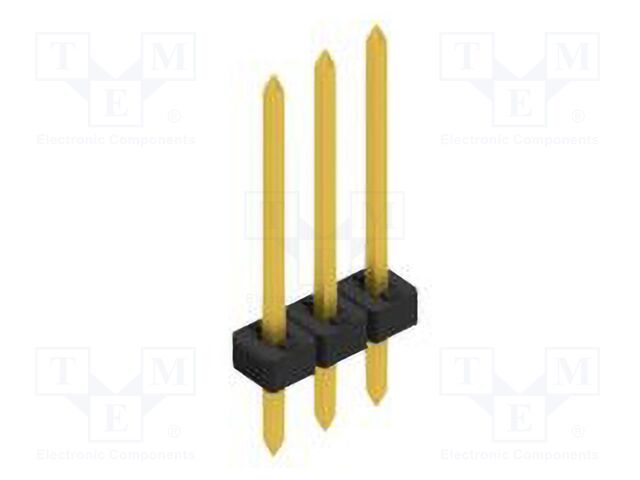 Connector: pin strips; pin header; male; PIN: 3; 2mm; THT; 1x3; 100V