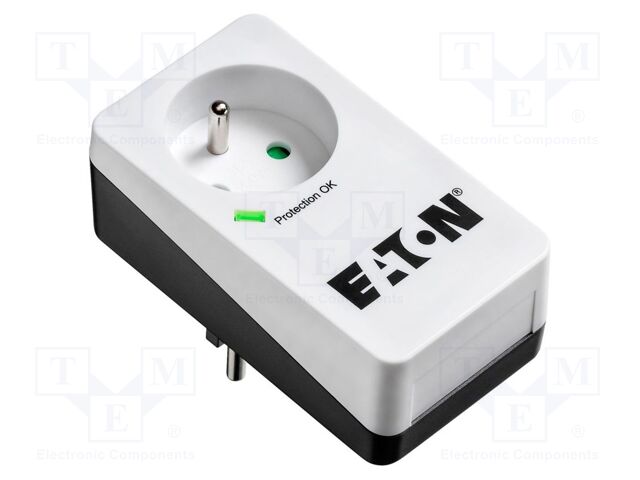 Plug socket strip: protective; Sockets: 1; 250VAC; 16A; IP20