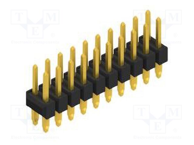 Connector: pin strips; pin header; male; PIN: 20; 2.54mm; THT; 2x10