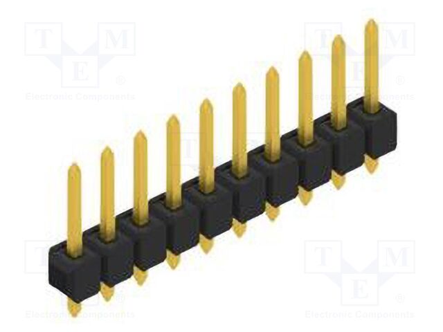 Connector: pin strips; pin header; male; PIN: 10; 2.54mm; THT; 1x10