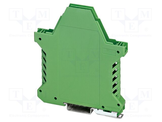 Enclosure base; green; UL94V-0; ME 12,5; for DIN rail mounting